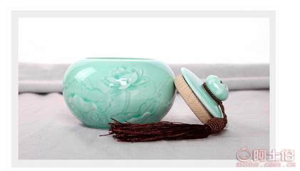 【星峰廠家直銷茶具套裝影雕青瓷茶葉罐小號密封罐茶葉包裝定制茶具LOGOcyg101】德化縣星峰陶瓷研究所 - 產(chǎn)品庫